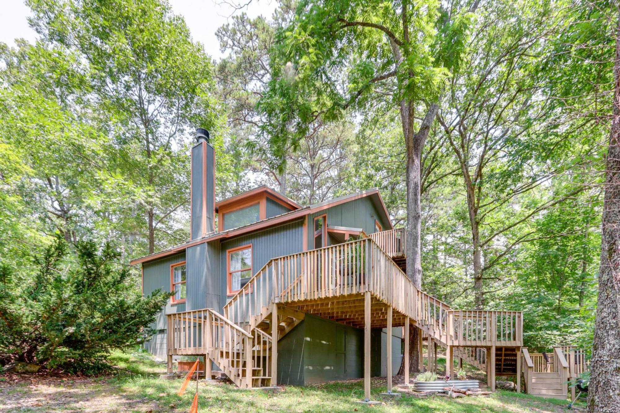 Lakefront Cabin Less Than 3 Mi To Dtwn Eureka Springs! Villa Exterior foto